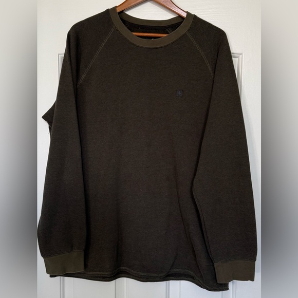 Tavik Modern Beach Culture Crewneck Sweatshirt XL Olive Green Cotton Blend - Picture 1 of 10